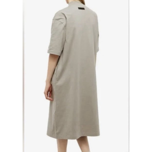 Fear of God ESSENTIALS Women's Seal 3/4 Sleeve T-Shirt Dress New - Picture 3 of 7